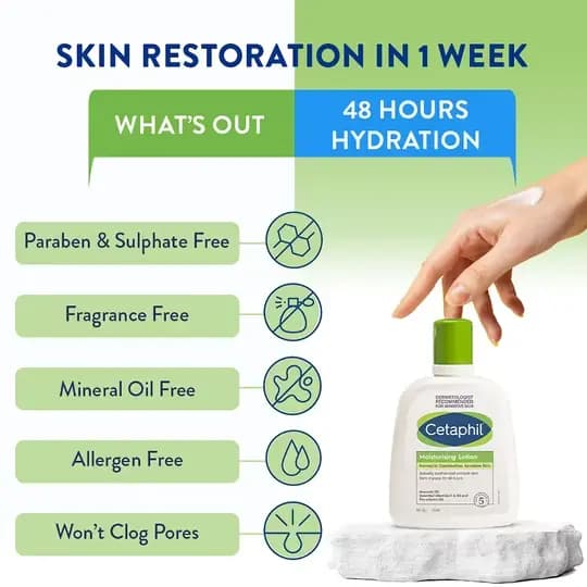 Cetaphil Moisturising Lotion for Normal to Combination, Sensitive skin 100ml view 2